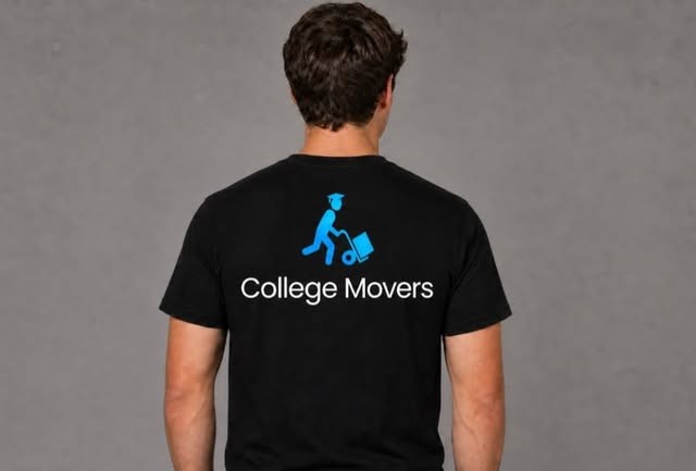 College Movers branded team shirt