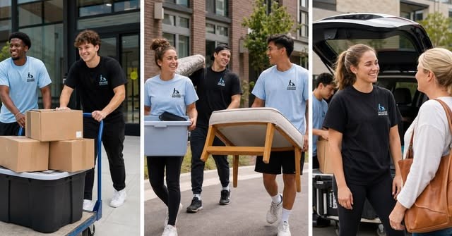 College Movers student moving team collage