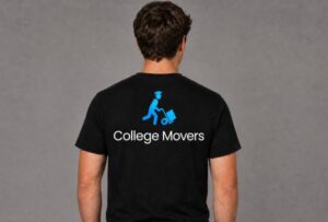 College Movers branded mover uniform