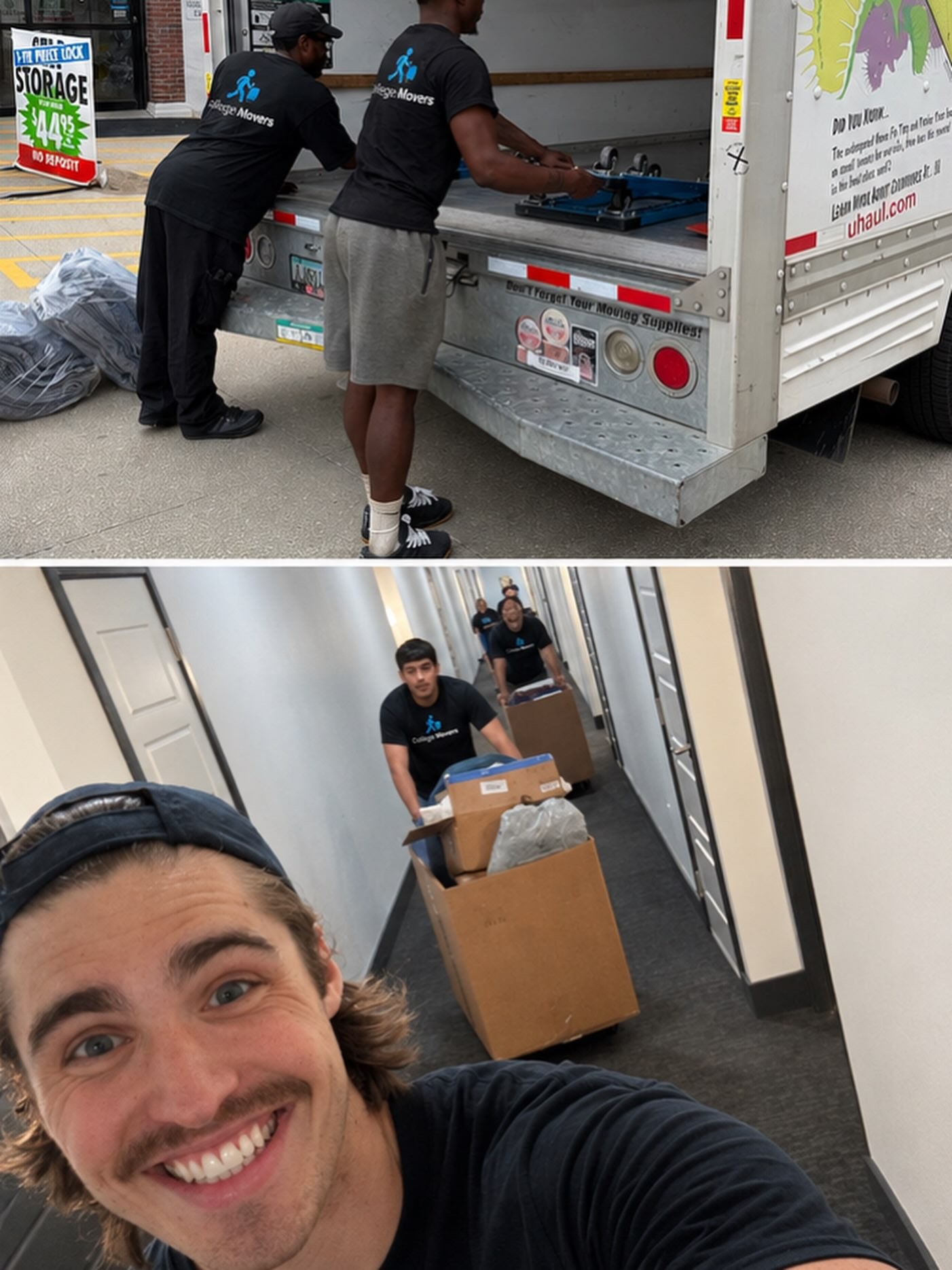 College Movers crew loading household belongings