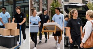 College Movers student moving team collage